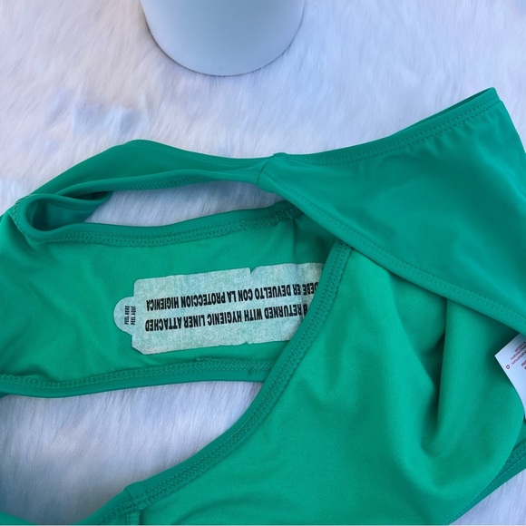 NWT Xhilaration Junior's Girl's Cheeky Bikini Bottom Green Large - Picture 10 of 12
